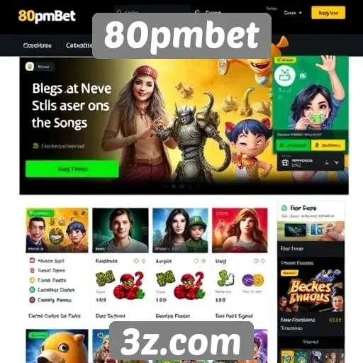 Novo design do site 80pmbet