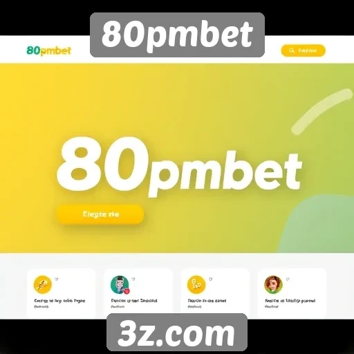 Interface do site 80pmbet é amigável e intuitiva