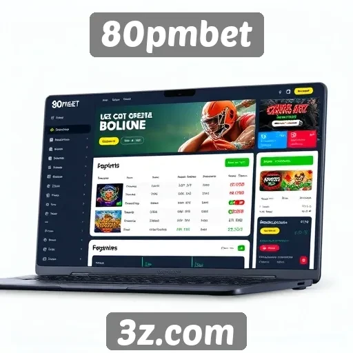 Análise da interface de usuário do site 80pmbet